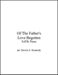 Of The Father's Love Begotten SATB choral sheet music cover